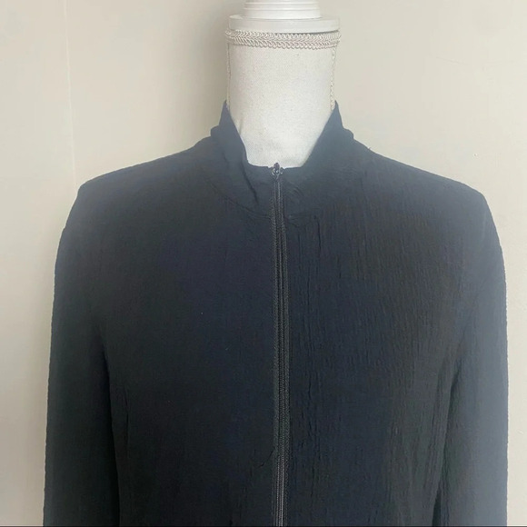 Orvis Jacket Large Black Zipper Front - Picture 6 of 13